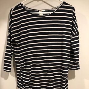 M: H&M striped quarter sleeve shirt!